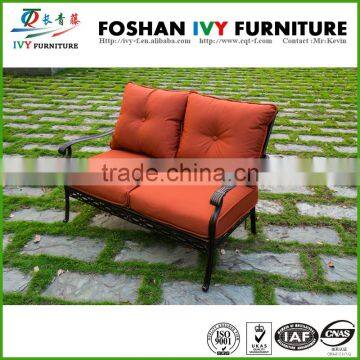 Leisure cast aluminium dining sofa chair