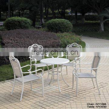 chair terrace PE wicker/cast aluminum garden chair for sale/supplying cheap garden table and chair