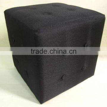 Living Room Furniture Ottoman Fabric Square Footstool photo-2