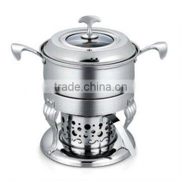 Stainless steel chafing dish,Round stainless steel butter dish,Roll top chafing dish