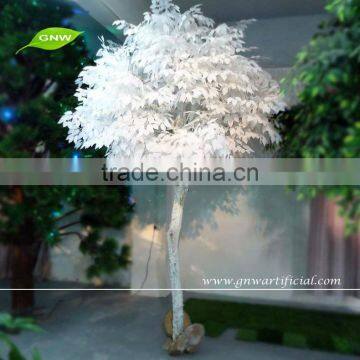 GNW BTR015 artificial white tree wedding decor with white leaves made in guangdong on sale