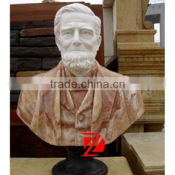 marble man carving bust sculpture