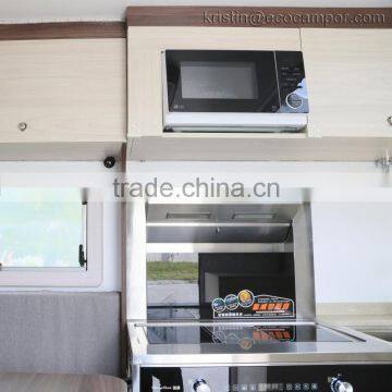Customized Mini Moblie Fast Food Caravan With Furniture For Camping photo-3