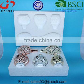 For Mail order Gold/copper/silver electroplated Ceramic Vase Set home decorative gifts