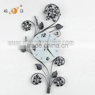 Hot Sale Dendritic Silvery White Nice Home Decor Wall Clock photo-2