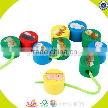 Wholesale Funny Kids Wooden Stacking Animal Blocks Toy Hot Sale Interesting Baby Wooden Stacking Animal Blocks Toy W13D095 photo-2