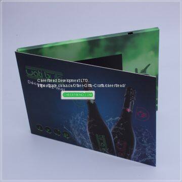 China wholesale digital wedding invitation 4.3 tft lcd screen video greeting card/brochure support all video formats