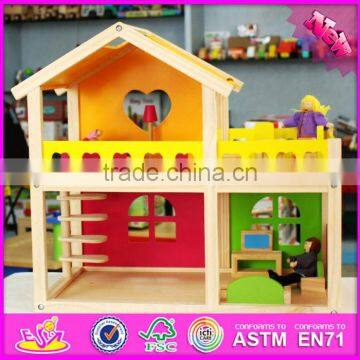 2016 New Design Baby Wooden Diy House Toy, Top Fashion Kids Wooden Diy House Toy W06A157 photo-4