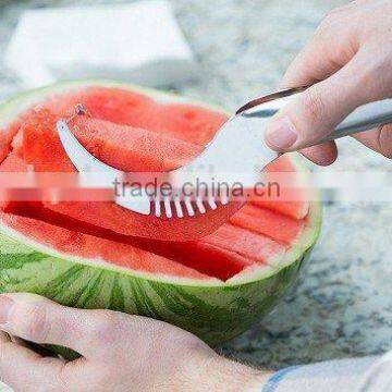 2016 Online Shopping Vegetable Slicer as Seen on tv Watermelon Cutter Knife With Rubber Handle photo-5