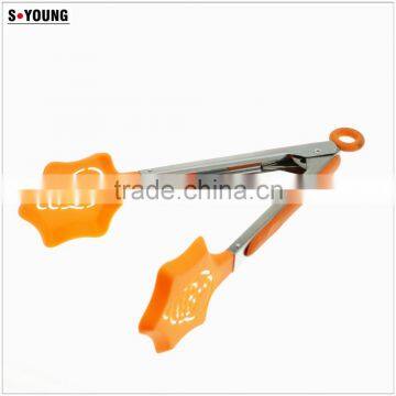35008 Start Shape Nylon Kitchen Tongs BBQ Cooking Food Salad Tongs photo-4