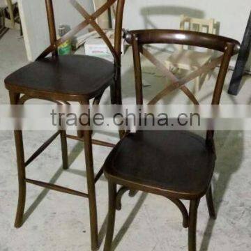 Cross Back Wood Chair Seat Replacement Dining Chair photo-4