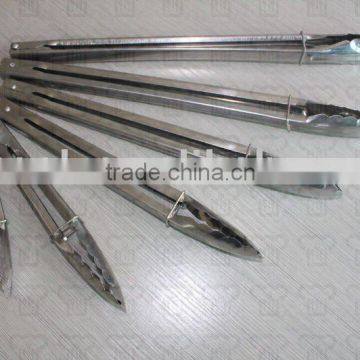 Stainless steel food tongs w/different sizes