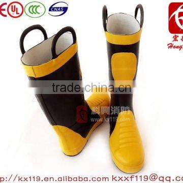 2016 New Design Factory direct sale Steel toe Fire proof fire fighting Boots For fire fighter