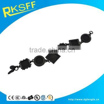 Zinc Alloy Gun Metal Plating Jewelry Gift Bracelets and Photo Frame photo-6
