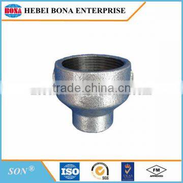 Baked Galvanized Plain End Malleable Iron Pipe Fittings With BS Threads photo-3