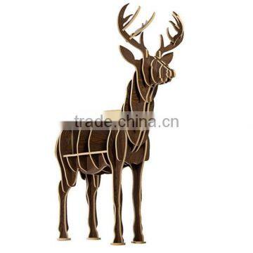 Decorative wooden deer for business gifts