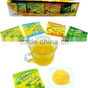 Instant fruity juice candy