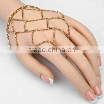 Grid gold chain slave bracelet SP6178