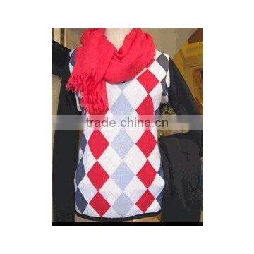 argyle cashmere sweater