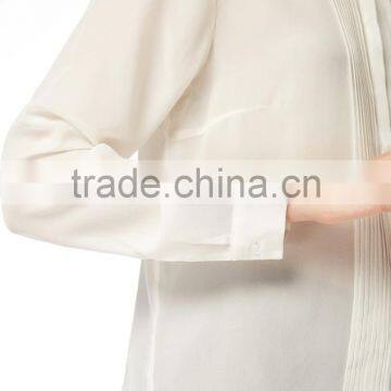 Silk Cotton Woman Fashion Tops Ladies Office White Shirts photo-4