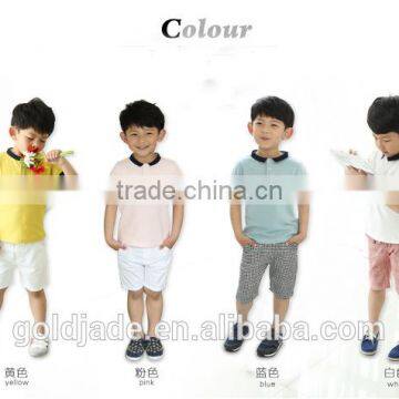 Custom 100% Cotton Children School Uniform Blank T-shirt Kids Polo T-shirt photo-2