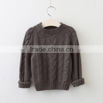 New Arrival Winter Plain Colour Pullover Sweater Designs for Kids photo-3