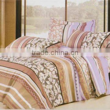 100%polyester digital printed jacquard sun flower diamond velvet bedding set