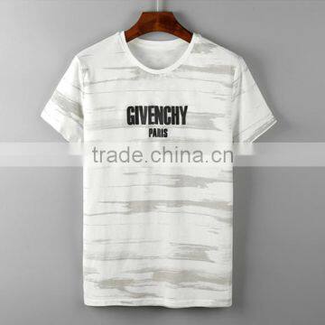 2017 Spring Summer New Camouflage Letter Short Sleeve Men's Custom O-neck T-shirt