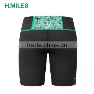 OEM ODM Tights Women's Sublimation Print Compression Running Shorts photo-2