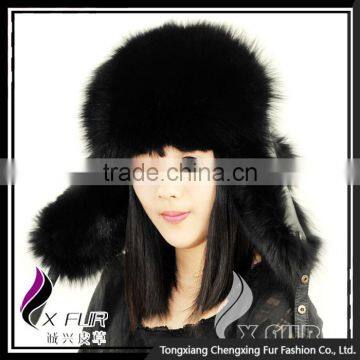 CX- C-47 Wholesale Stock Fashion Women Fox Fur Man Leather Hat Winter Russian Hat