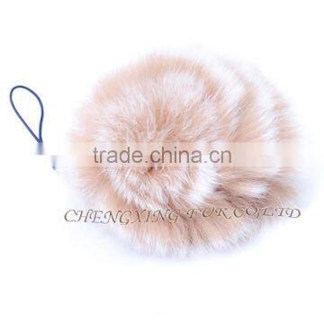 CX-A-54F Rabbit Fur Mobile Phone Strap Promotional Fur Keychain photo-3