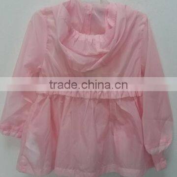 Girls Pink Color Wind Proof Coat for Summer photo-2