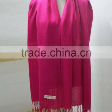 Fashion Women Twill Hot Popular Pashmina Shawl 100%viscose Solid Color photo-2