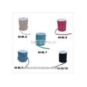 Blue Color Suede Leather Cord