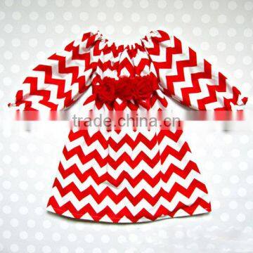Wholesale Girls Chevron Dress Toddler Girl Dresses Simple Dress For Kids photo-5