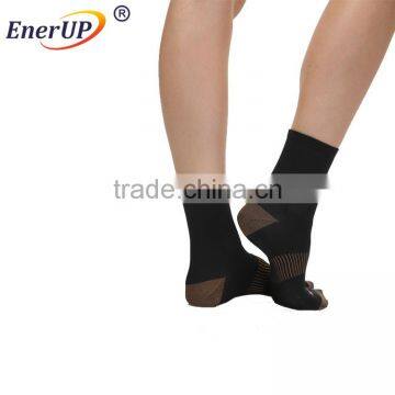 Flatknit No Show Anti-bacterial Copper Sports Socks photo-5