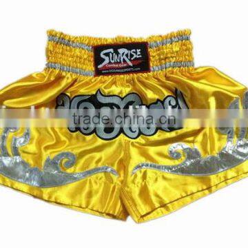 High Quality Custom Fashion 100% Cotton Muay Thai Boxing Shorts photo-5