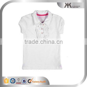 Custom 100% Cotton Children Little Girl/Kids Polo Shirt Wholesale