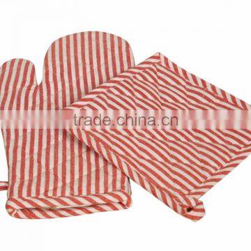 100% Cotton Red Striped Table Cloth From India photo-6