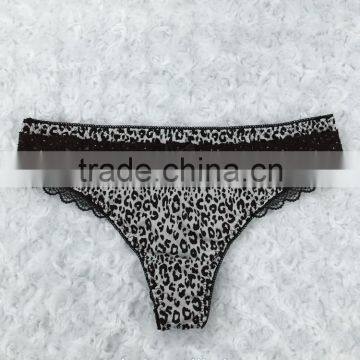 2017 High Quality Latest Design Ladies Leopard Corset Shaper Underwear With Thong Set photo-3