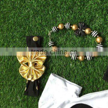 Baby Girls Boutique Clothing Girls Heart Outfits Children Short Sleeve Summer Outfits Ruffle Polka Dot Shorts With Accessories photo-5