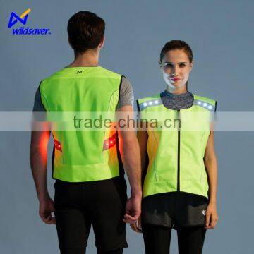 2016 quality cheap sports hiking camping cycling led motor vest