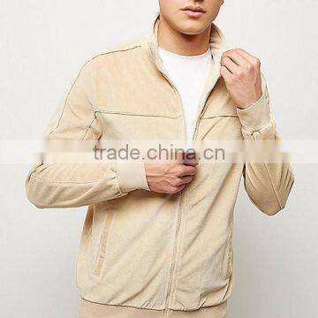 Men's Camel Velour Track Jacket photo-2