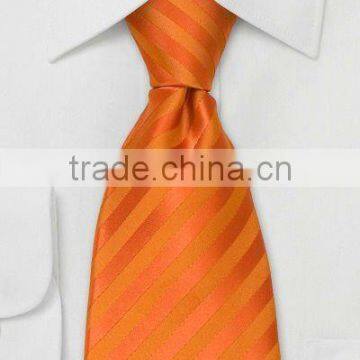 bright orange polyester tie