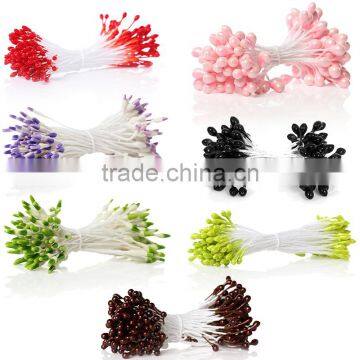 Cheap Wholesale Pearlized Craft Fruit Green Artificial Flower Stamen For Cakes Decoration