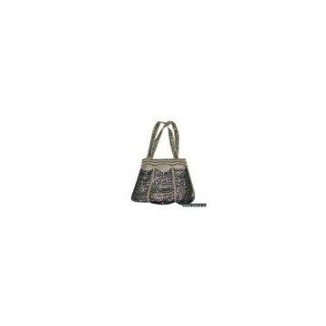 Sell Grey Handbag with Beads