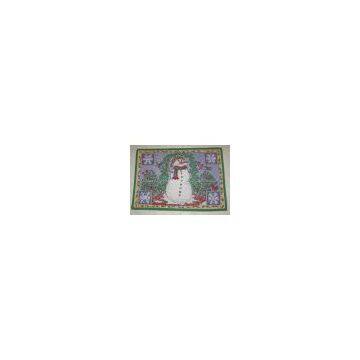 christmas tapestry floor mat, floor mat