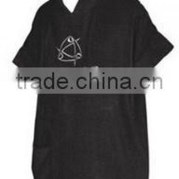 Cotton terry cloth towel poncho for surf changing clothes