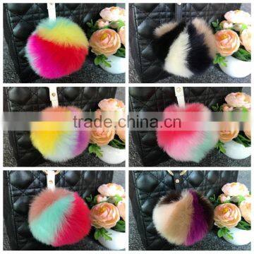 Phone Decoration Accessories Fake Fur Rabbit pom pom Fur Balls Souvenir Keychain