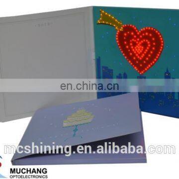 popular cheap led lighting customized greeting cards online 2017